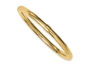 Stainless Steel Yellow IP plated Polished Hollow Bangle Bracelet