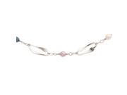 Sterling Silver 9mm White Pink Black FW Cultured Pearl w 1 ext Necklace