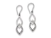 Sterling Silver Diamond Dangle Earrings