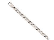 Stainless Steel Polished Oval Links 8.5in Bracelet