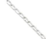 Sterling Silver 7in 5.75mm Open Link Bracelet