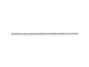 Sterling Silver 18in Rhodium Plated 2.25mm D C Rope Necklace Chain