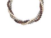 14K 6 7mm White Black Grey FW Cultured Pearl Necklace