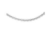 Sterling Silver 18in Cable 7.75mm Necklace