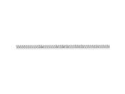 Sterling 20in Silver Rhodium Plated 4.25mm Curb Necklace Chain
