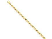 14k Yellow Gold 4.85mm Polished Fancy Link Bracelet