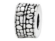 Sterling Silver Reflections Dots Textured Bali Bead