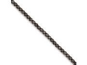 Stainless Steel Black CZ 7.5in Bracelet