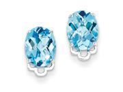 Sterling Silver Blue Topaz Earrings
