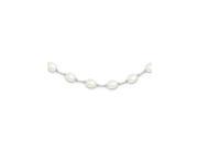 Sterling Silver 6 7mm White FW Cultured Pearl Necklace