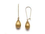 Stainless Steel Polished Brushed Yellow IP plated Earrings