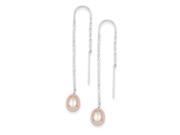 Sterling Silver Polished Cultured Pearl Earrings