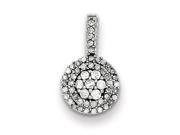 Sterling Silver Diamond Pendant