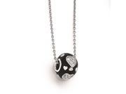 Sterling Silver CZ Brilliant Embers Heart Necklace