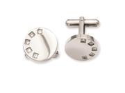 Stainless Steel CZ Cuff Links