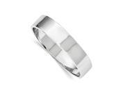 Sterling Silver 15.50mm Rhodium plated Polished Slip on Bangle