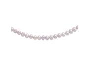 Sterling Silver 18in 8 9mm Lavender Freshwater Cultured Pearl Necklace