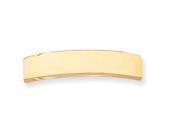 14k Yellow Gold 48 x 10 x 1.5mm ID Plate