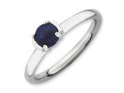 Sterling Silver ct. Stackable Expressions Polished Blue Lapis Ring