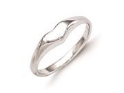 Sterling Silver RH Plated Child s Polished Heart Ring