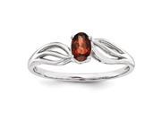 Sterling Silver Garnet Ring