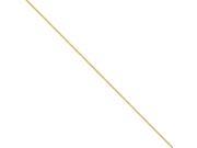 14k Yellow Gold 1.0mm Solid Polished Franco Chain