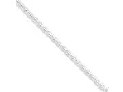 Sterling Silver 24in 6mm Round Spiga Necklace Chain