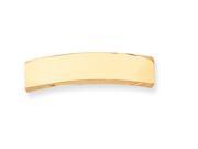 14k Yellow Gold 48 x 12 x 1.8mm ID Plate