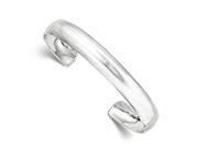 Sterling Silver Just Like Mommy Polished Domed Cuff Child s Bangle