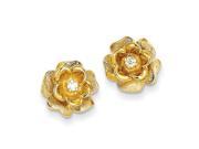14k Yellow Gold G H SI2 Quality Diamond Earrings