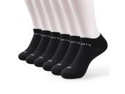 Women All Day Leisure Cotton No Show Socks 6 Pack Black