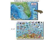 Franko Maps Florida State Reef Creatures Fish ID for Scuba Divers and Snorkelers