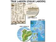Franko Maps Truk Lagoon Map for Scuba Divers and Snorkelers