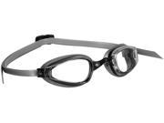 Aqua Sphere K180 Clear Lens Swim Goggles Black Silver