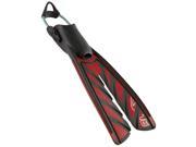 Oceanic Vortex V 16 Split Fins for Scuba Diving and Snorkeling X Small Red