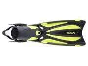 Tusa SF 22 Solla Open Heel Scuba Diving Fins Yellow Small