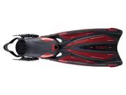 Tusa SF 22 Solla Open Heel Scuba Diving Fins Metallic Dark Red Large XLarge