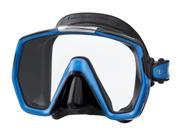 Tusa M1001 Freedom HD Scuba Diving Mask Black Silicone Fish Tail Blue