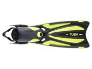 Tusa SF 22 Solla Open Heel Scuba Diving Fins Yellow Large XLarge