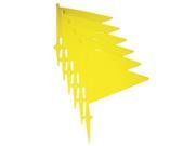 Amber Athletic Gear 12? Plastic Flag Yellow Set of 6