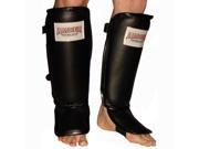 Amber Fight Gear Leather Shin and Instep Protector Small