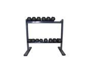 2 Tier Space Saver Dumbbell Rack w Scratch Resistant Finish
