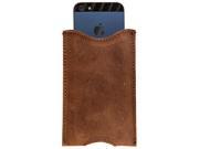Rustic Leather iPhone 5 Sleeve Handmade by Hide Drink Bourbon Brown