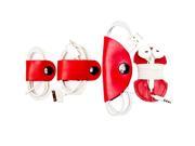 Cord Keeper Cord Clam Headphone Wrap 4 Pack Handmade by Hide Drink Scarlet Red