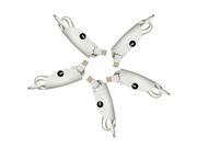 Cord Keeper Cord Clam 5 Pack Handmade by Hide Drink White