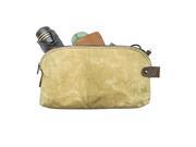 Waterproof Waxed Canvas Large All Purpose Dopp Kit Utility Bag With Durable Canvas Lining Handmade by Hide Drink