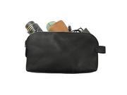 Large All Purpose Dopp Kit Utility Bag Cords Chargers Tools School Office Supplies Handmade by Hide Drink Charcoal Black