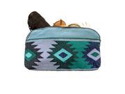 Large Guatemalan Native Comalapa Canvas and Leather All Purpose Dopp Kit Utility Bag Cords Chargers Tools School Office Supplies Handmade by Hide Drink