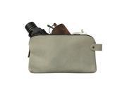 Large All Purpose Dopp Kit Utility Bag Cords Chargers Tools School Office Supplies Handmade by Hide Drink Stone Gray