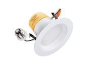 4 Pack 4 inch 11W 65 Watt Equivalent LED Recessed Retrofit Fixture Dimmable 3000K Warm White Energy Star UL Listed Downlight Can Light